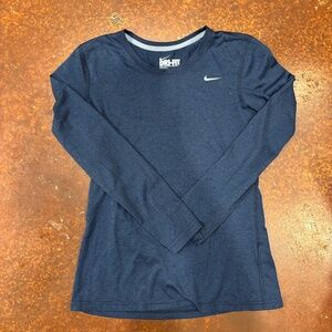 Dark Blue Nike Long Sleeve - Size: Small, Color: Dark Blue